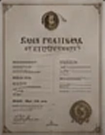 Tosan Aji certificate