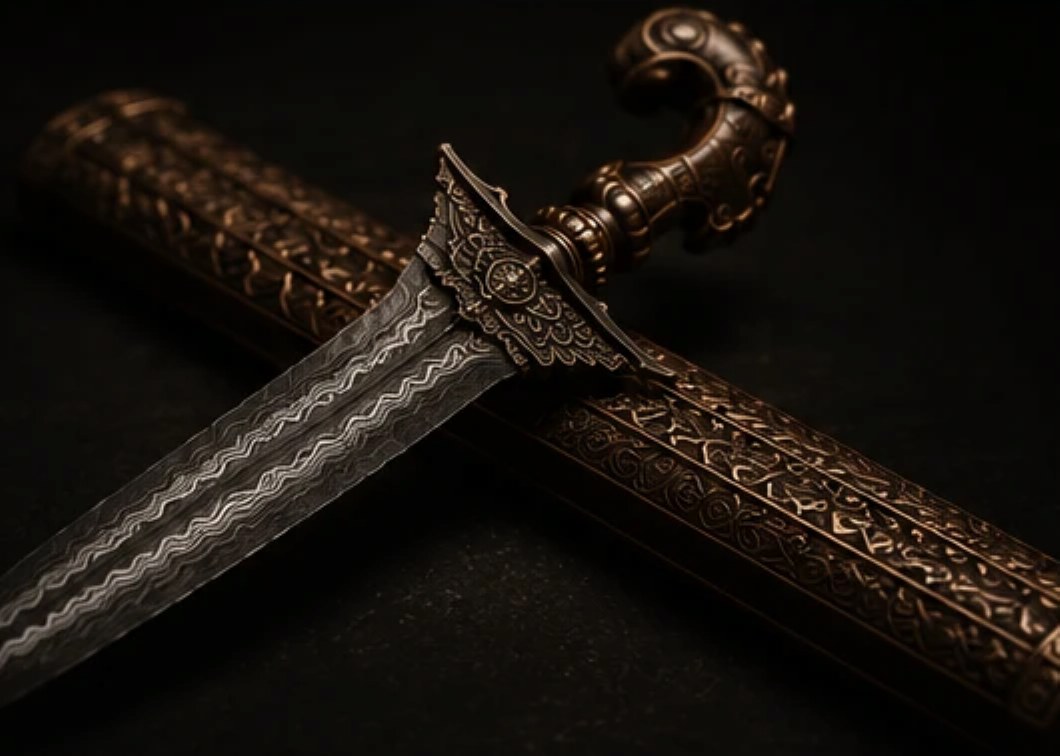 Keris Brojol Pamor Udan Mas